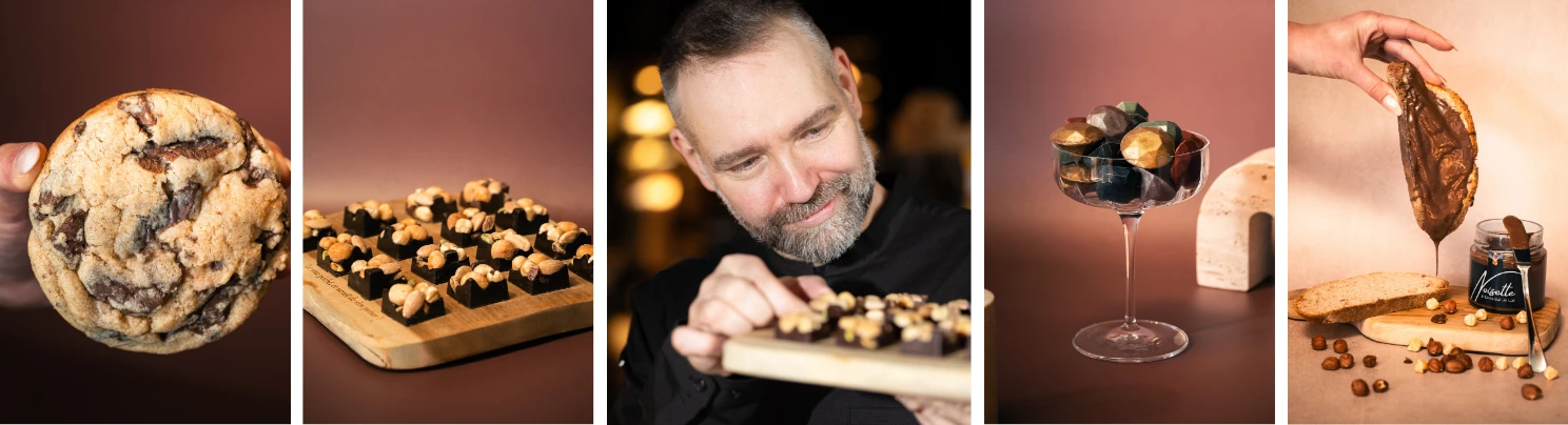 Chocolatier artisanal belge La Pâte de l'Ours - Pralines et cookies faits maison à Bruxelles