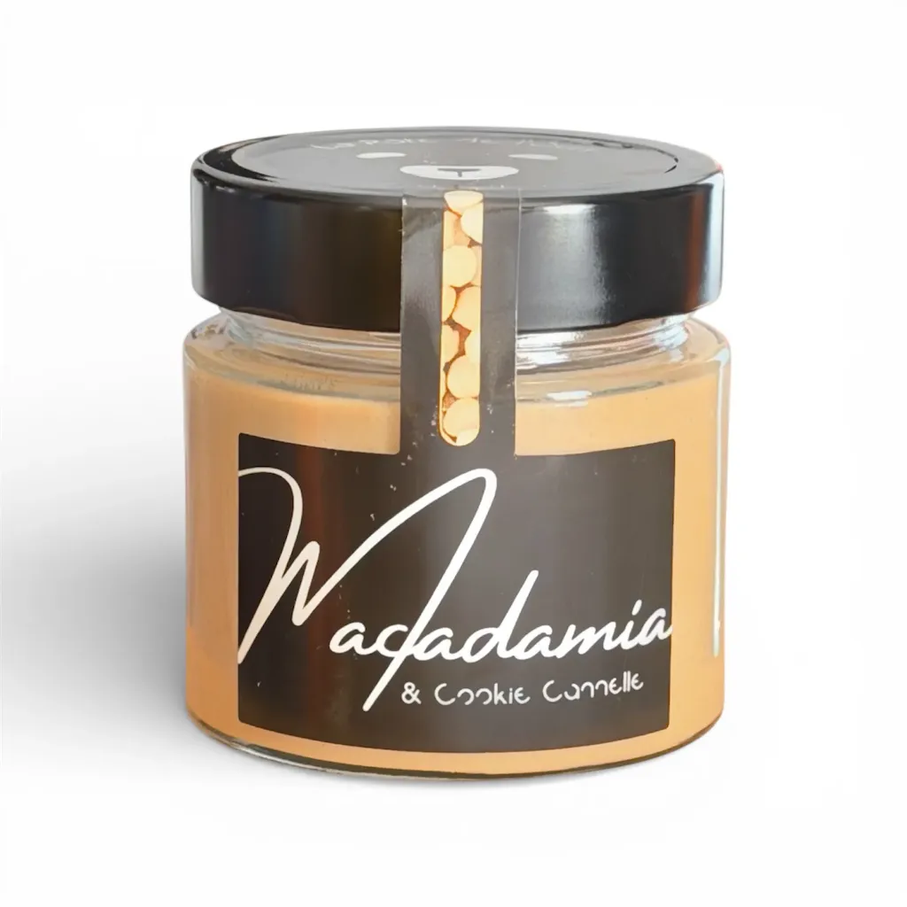 Pâte à tartiner Macadamia & Biscuit Cannelle – 27% de macadamia