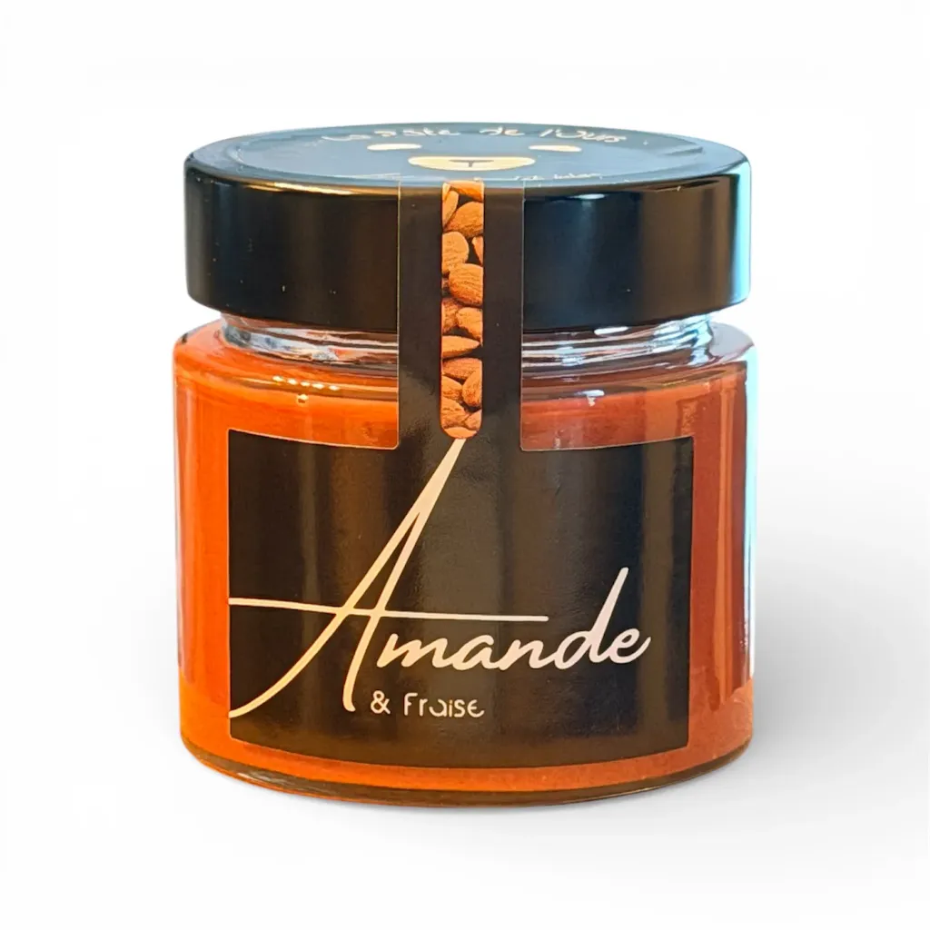 Pâte à tartiner Amande & Fraise - 30% d’amandes